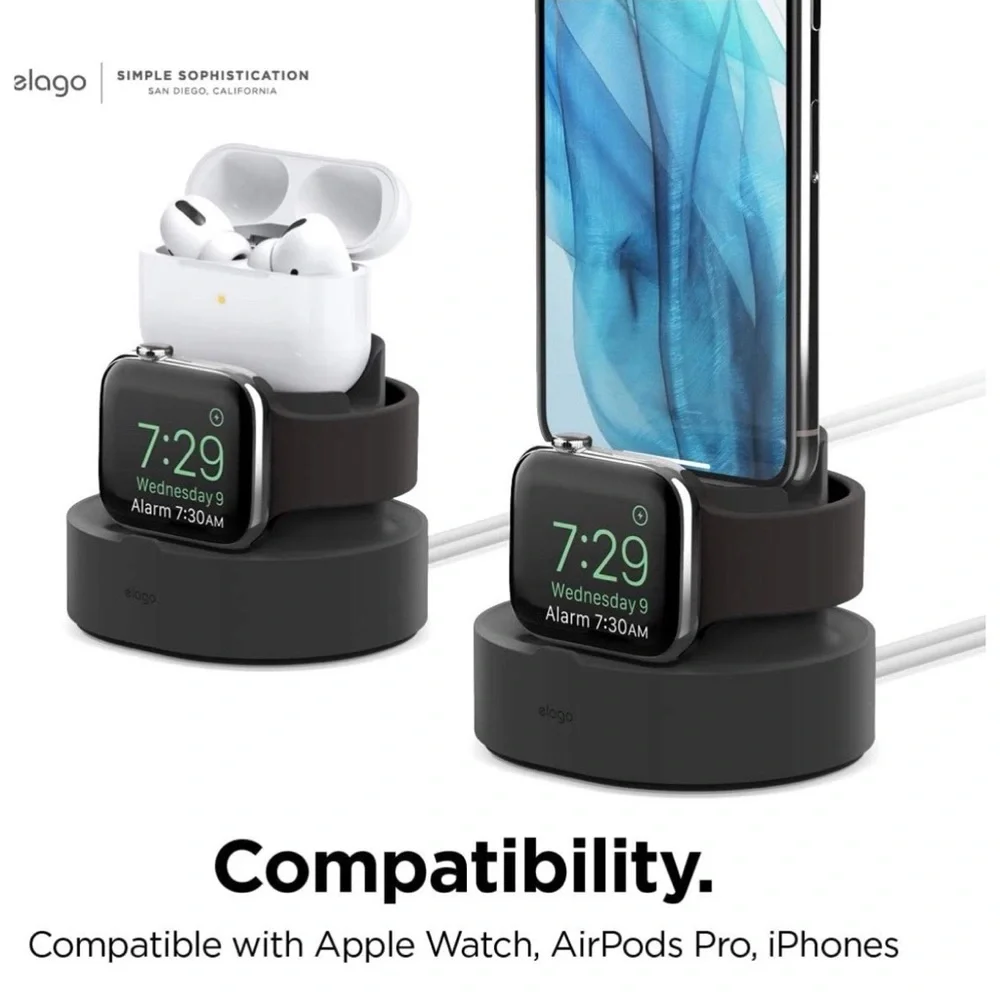 Elago 2 in 1 Charging Stand Set of Two in Black